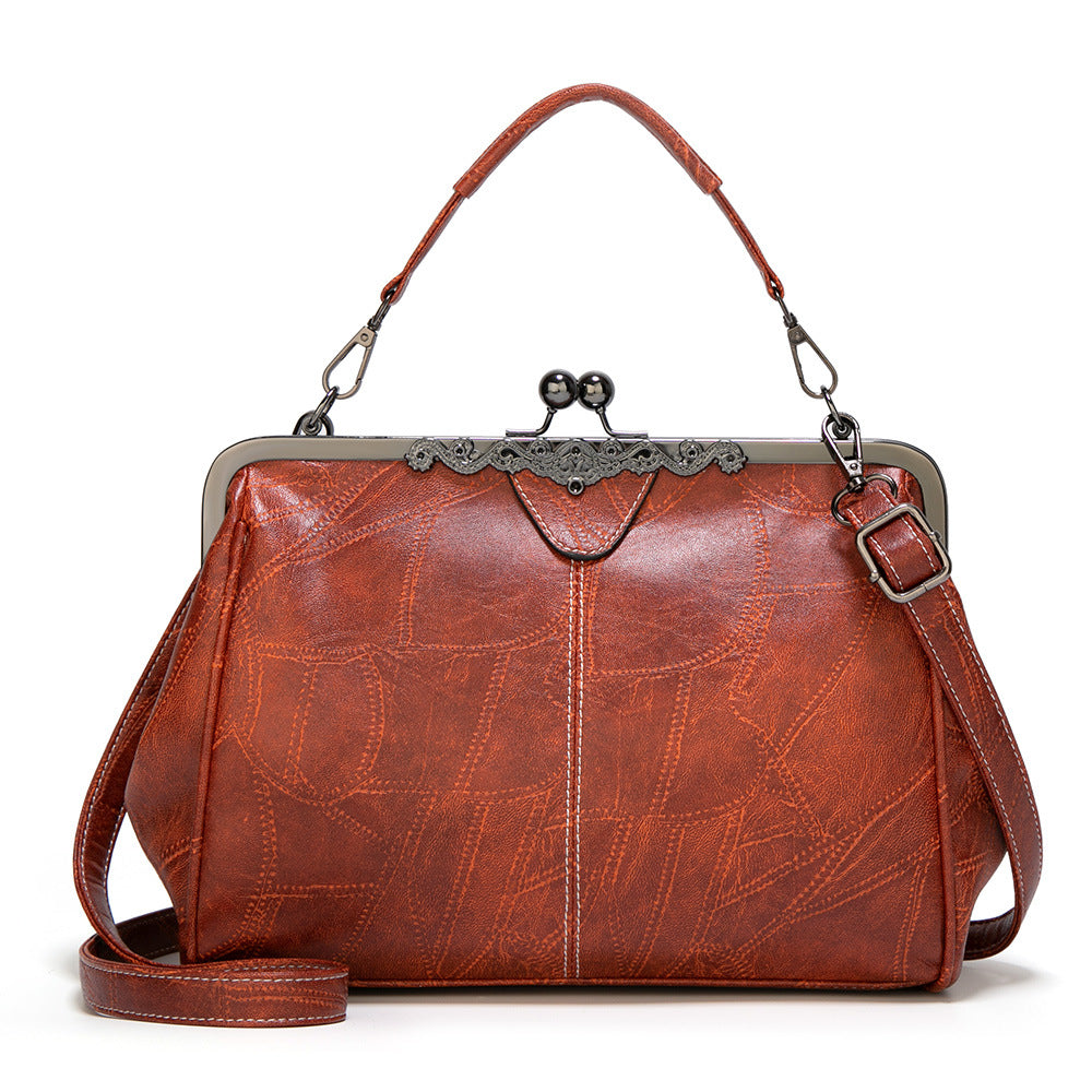 Women's Faux Leather Dumpling Shoulder Bag