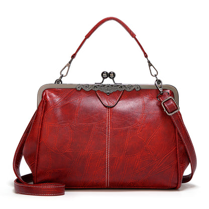 Women's Faux Leather Dumpling Shoulder Bag