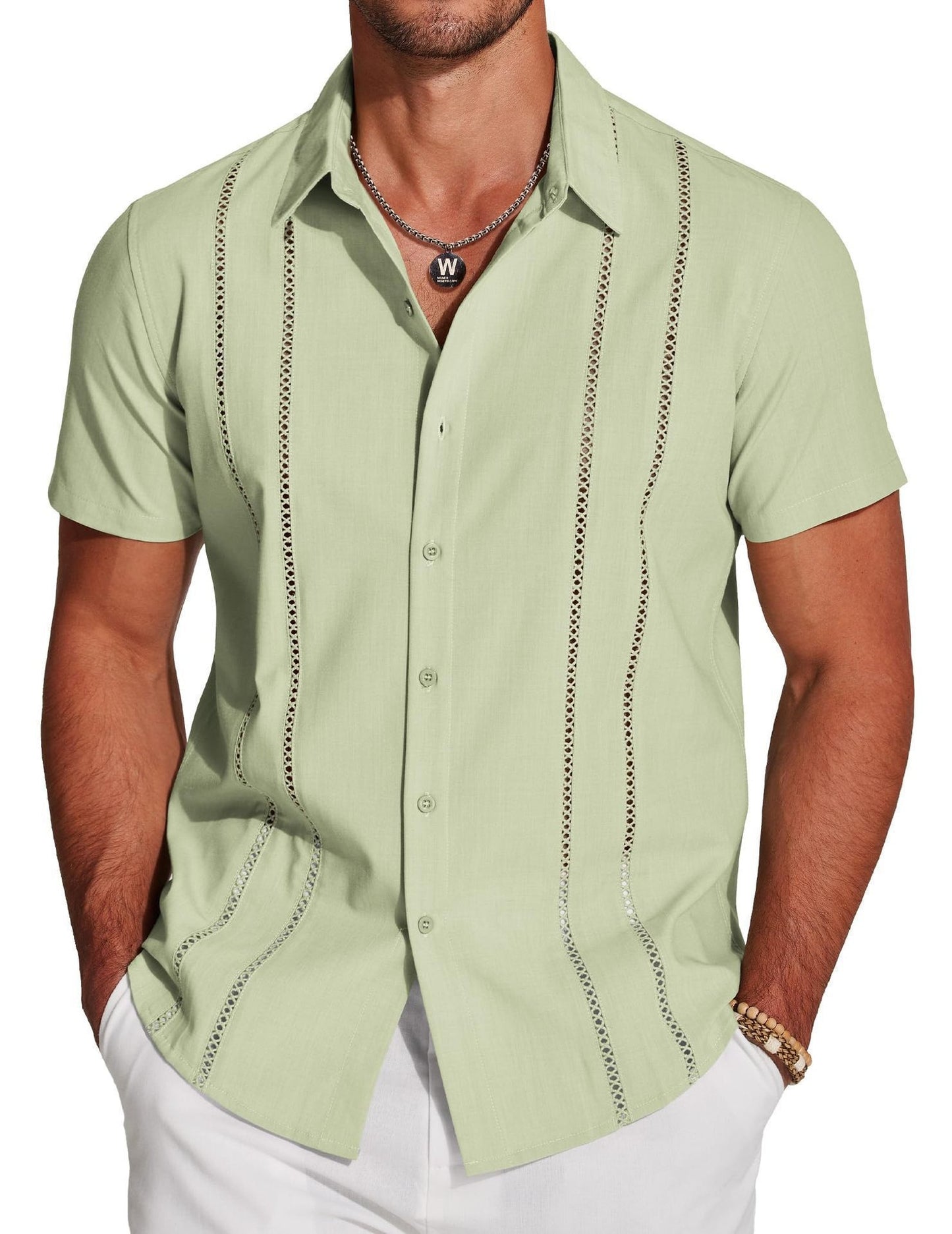 Trendy Wild Hawaii Holiday Lapel Men's Shirt